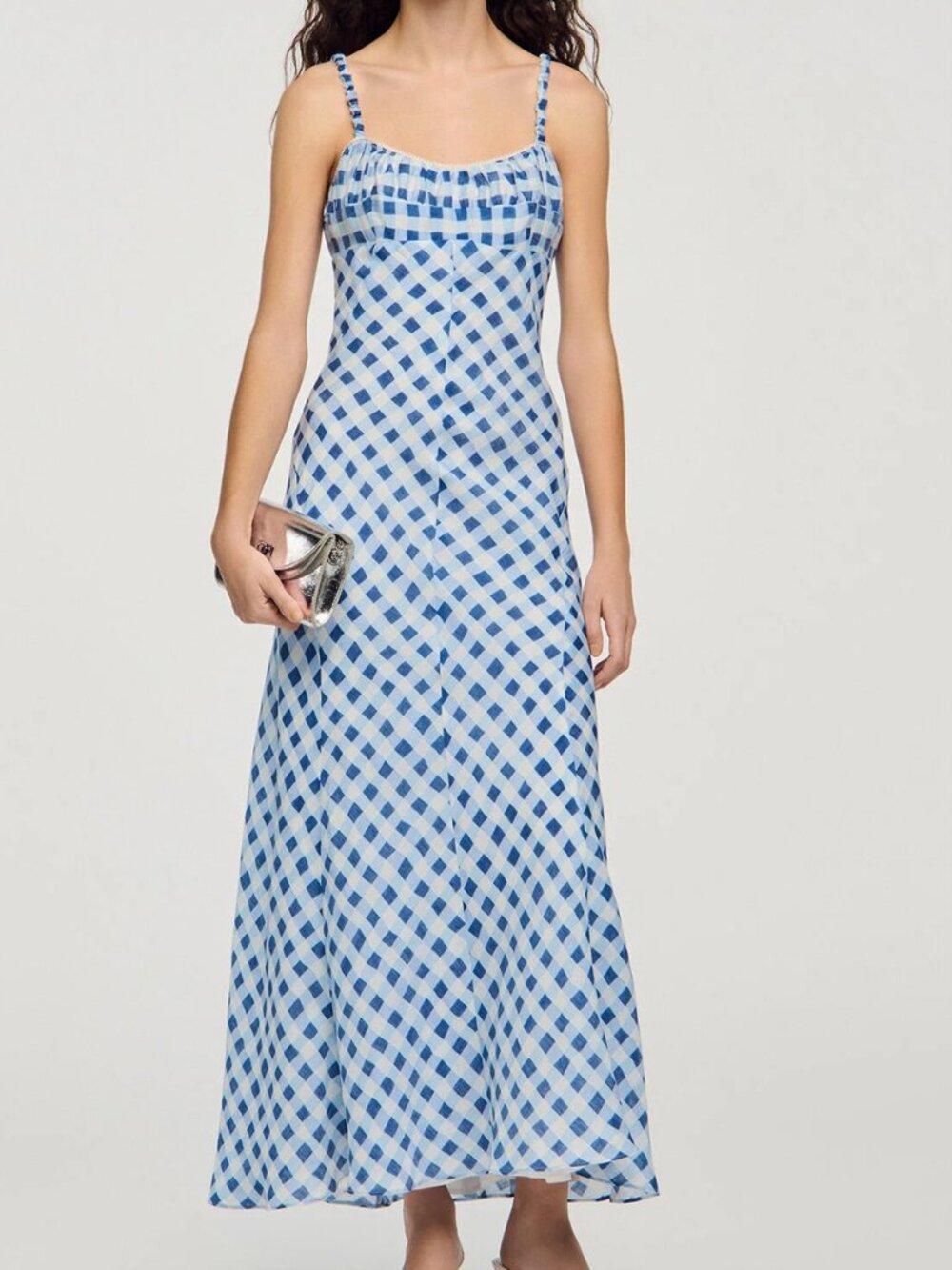 Sandro Collette Gingham Dress